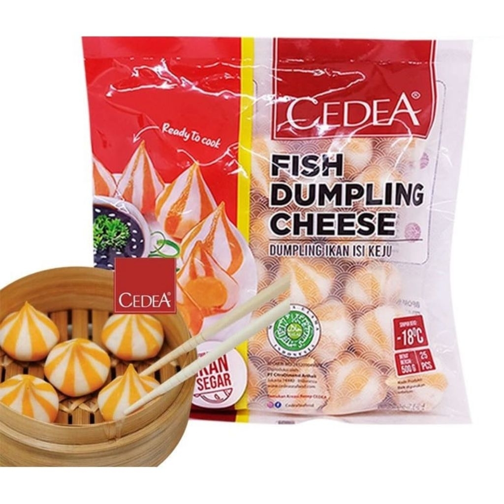 

CEDEA FISH DUMPLING CHEESE / DUMPLING IKAN ISI KEJU 500GR ISI 25PCS