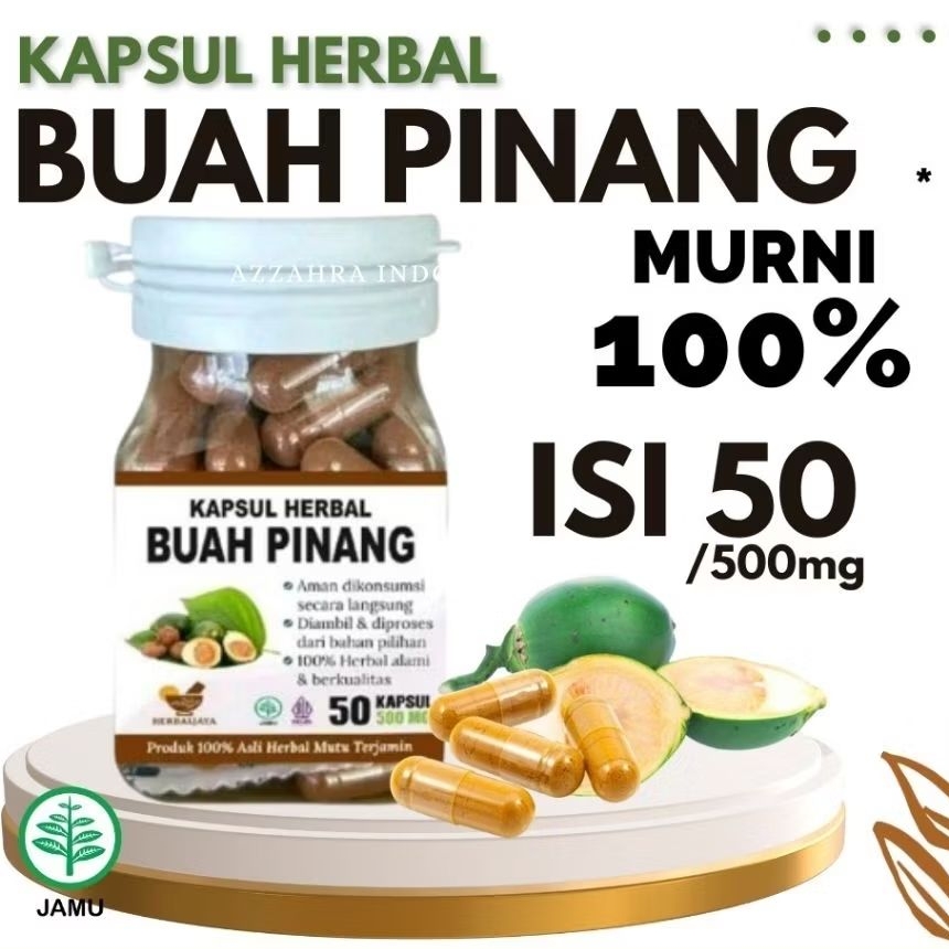 

kapsul buah pinang murni 100% original