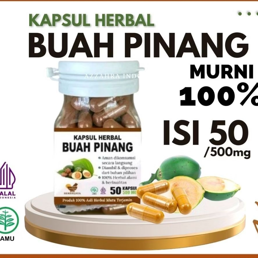 

kapsul buah pinang original murni 100%