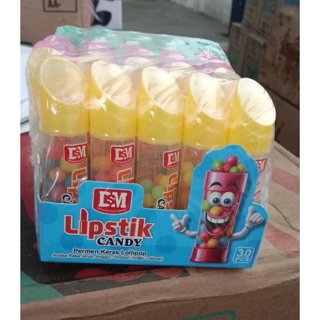 

Permen Cemilan Snack Lipstik Candy Lolipop Mainan Anak Murah (isi 30 pcs)