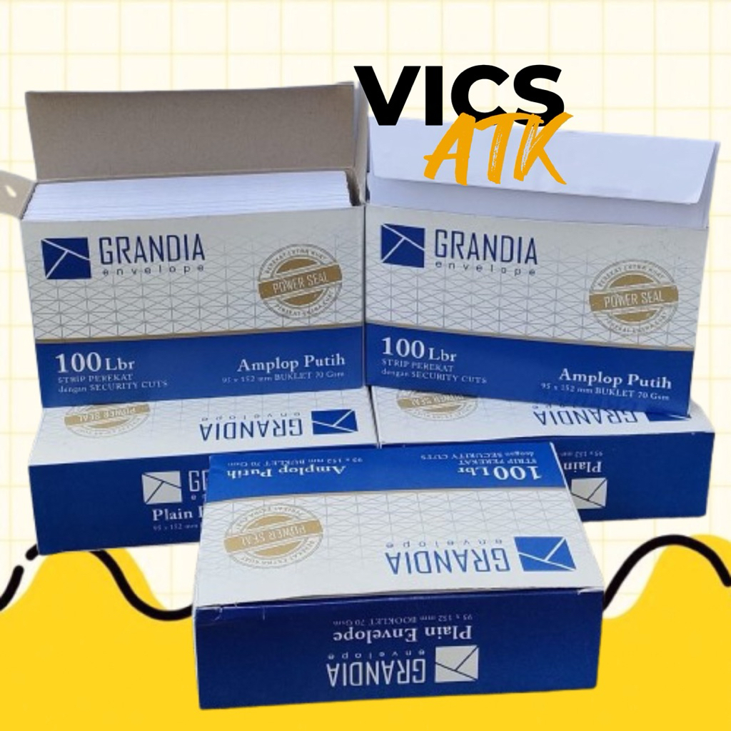 

Amplop Putih Grandia 104-Polos 1 Pack isi 100 Lembar