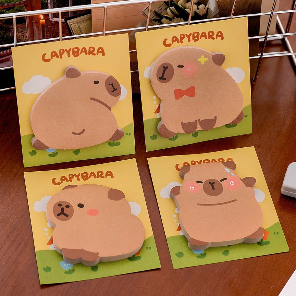 

ATK.SUKSES COD Sticky Note Lucu Motif Capybara / Memo Stiker Capybara / Sticker Note