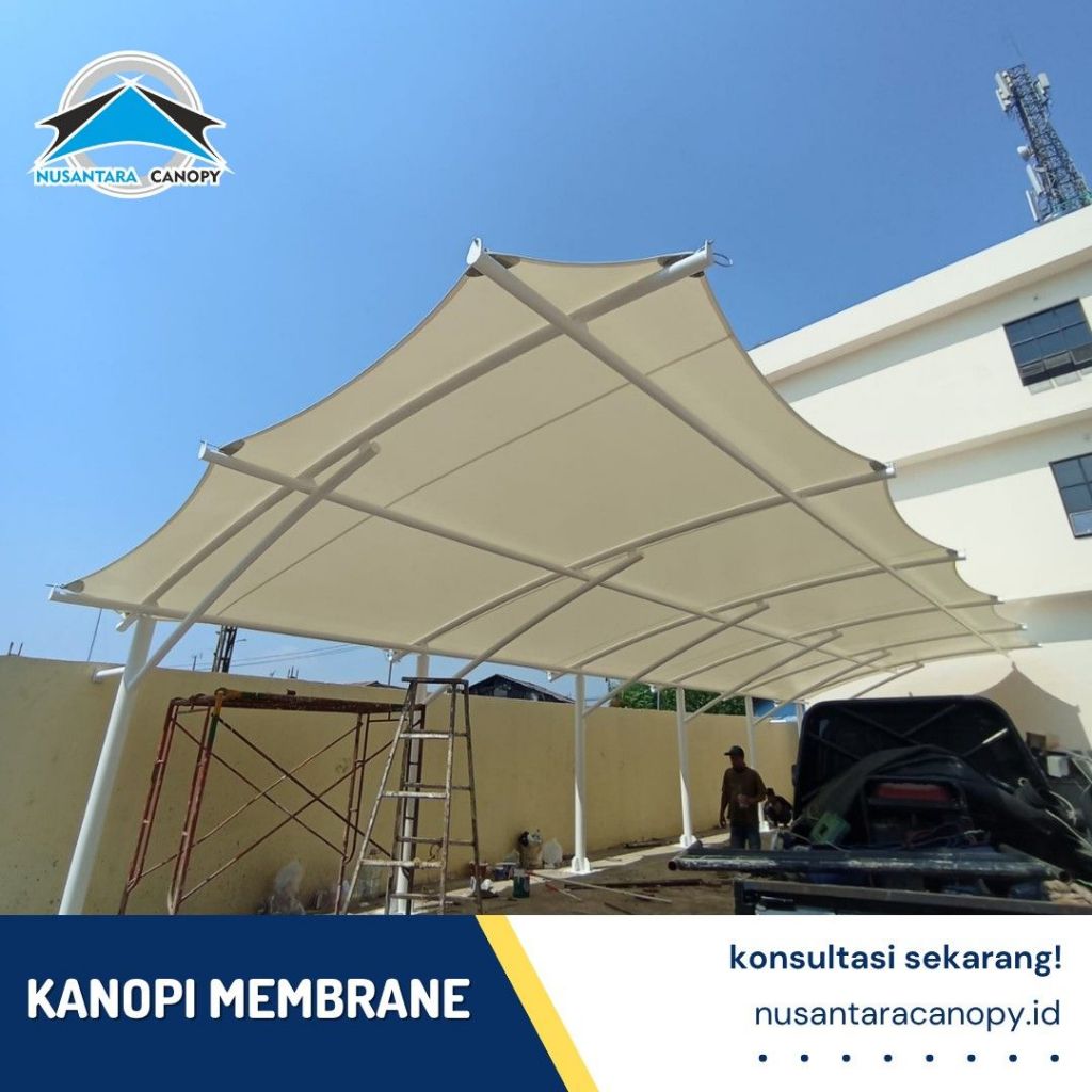 Kanopi Membran Berkualitas - Canopy Atap Membrane Bergaransi - Tenda Membrane Mighth Murah Bandung