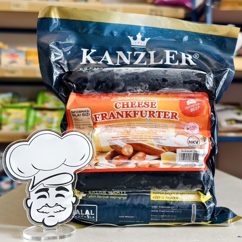 

Kanzler Sosis Cheese Frankfurter 360Gr / Sosis Keju Kanzler / Sosis Kanzler