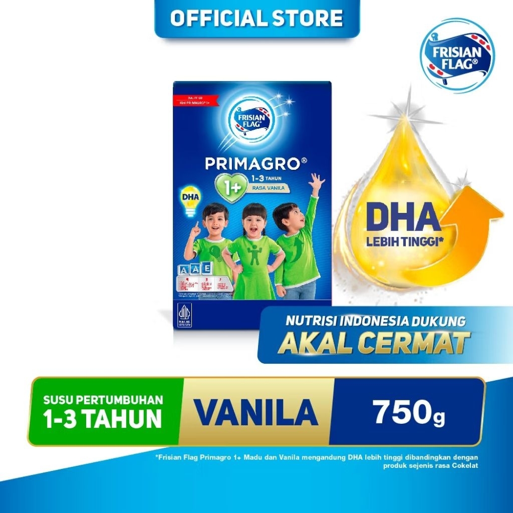 Susu Frisian Flag Primagro 1+ Rasa Vanilla