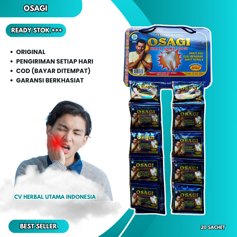 

Kapsul Sakit Gigi Osagi Original 100% Asli