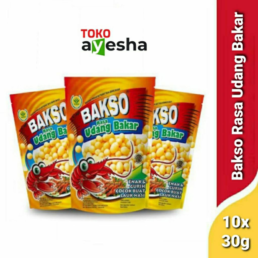 

Snack Bakso Udang Bakar 30 gr - 1 Pack isi 10 pch