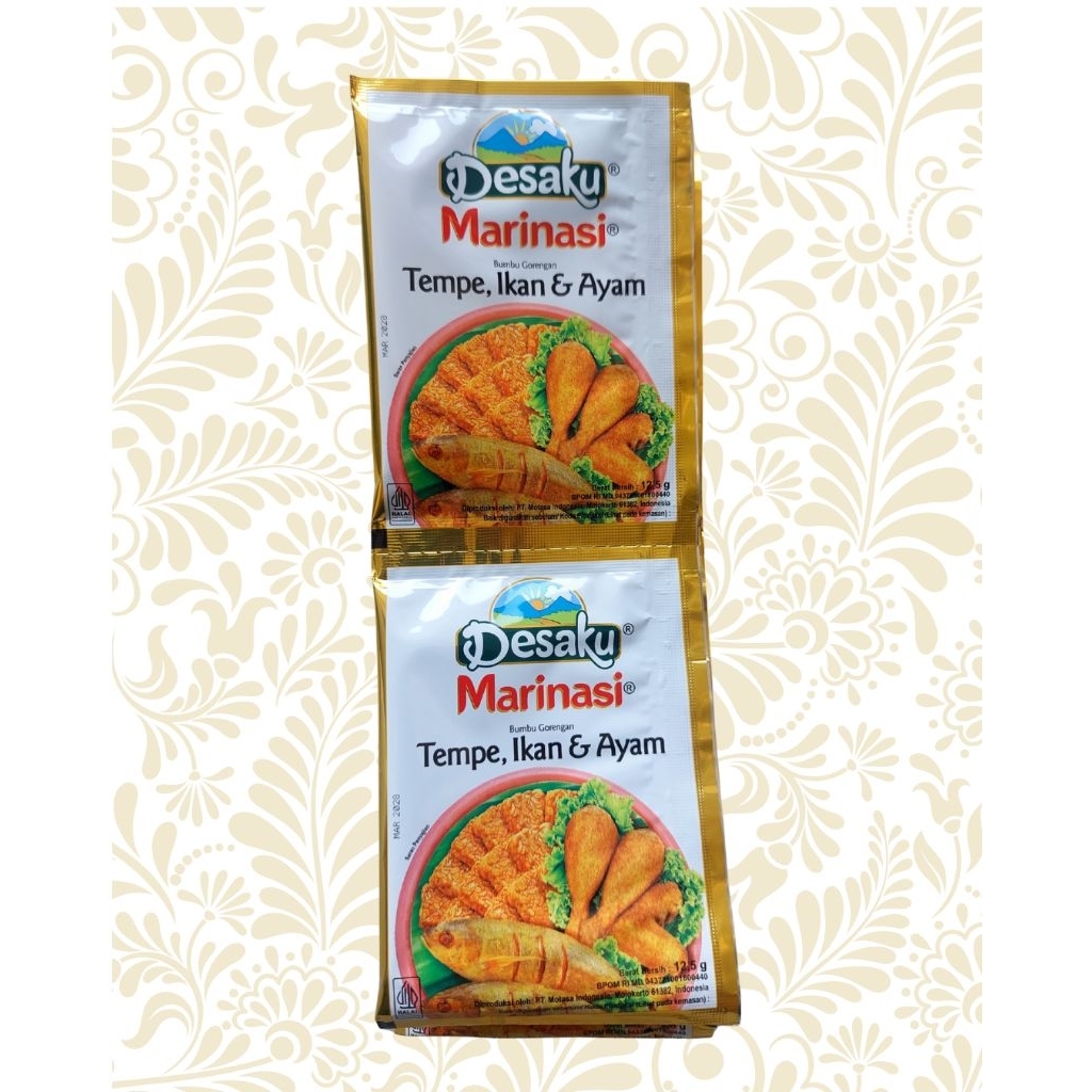 

Desaku marinasi tempe, ikan, ayam renceng 12 pcs