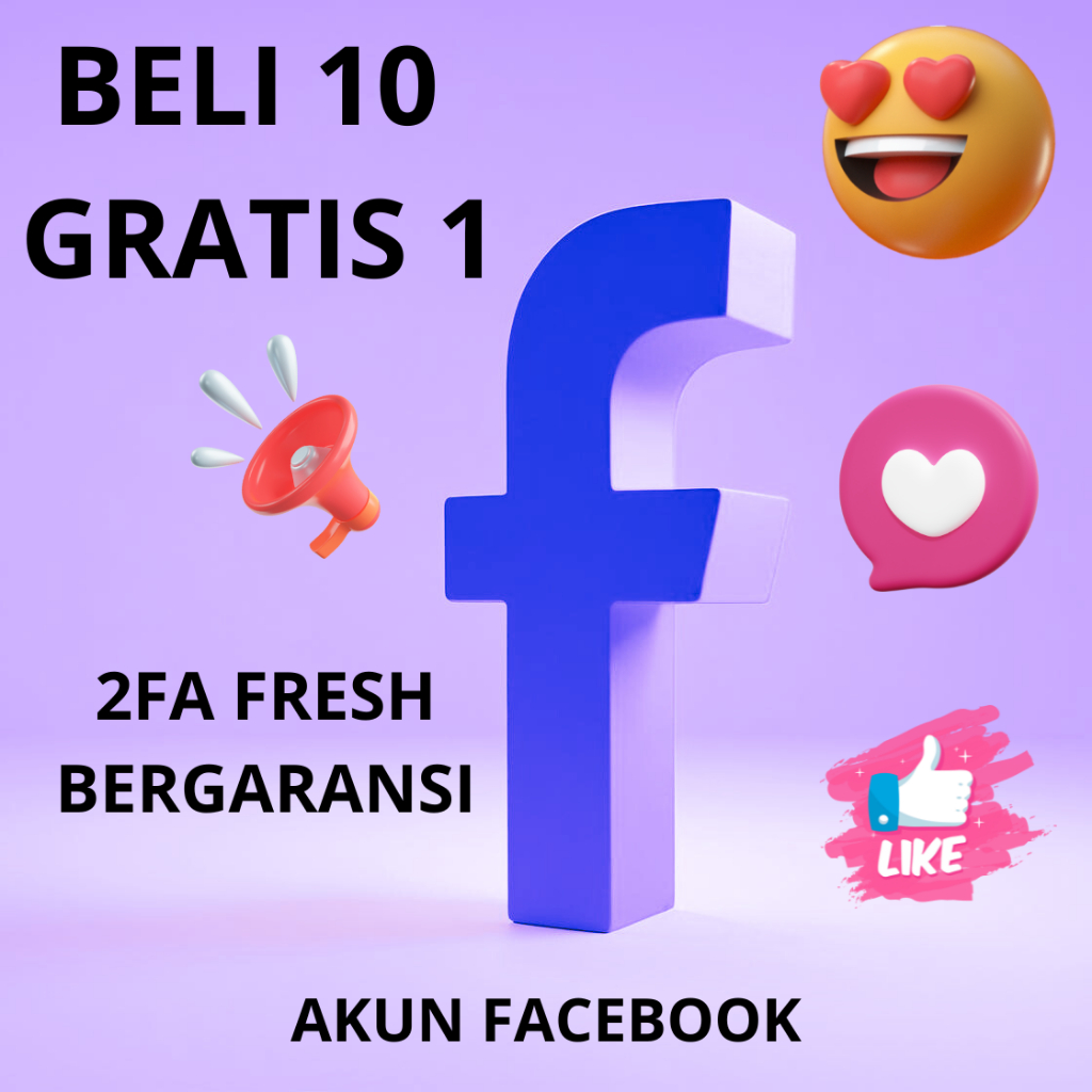 AKUN FACEBOOK/FB 2FA FRESH, MURAH, BERGARANSI
