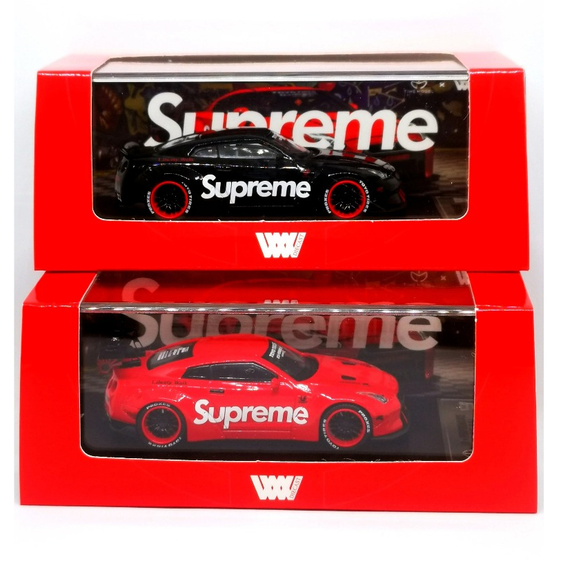 Time Model x WW 1/64 Nissan GTR R35 LB Supreme Warna Hitam Aan Warna Merah
