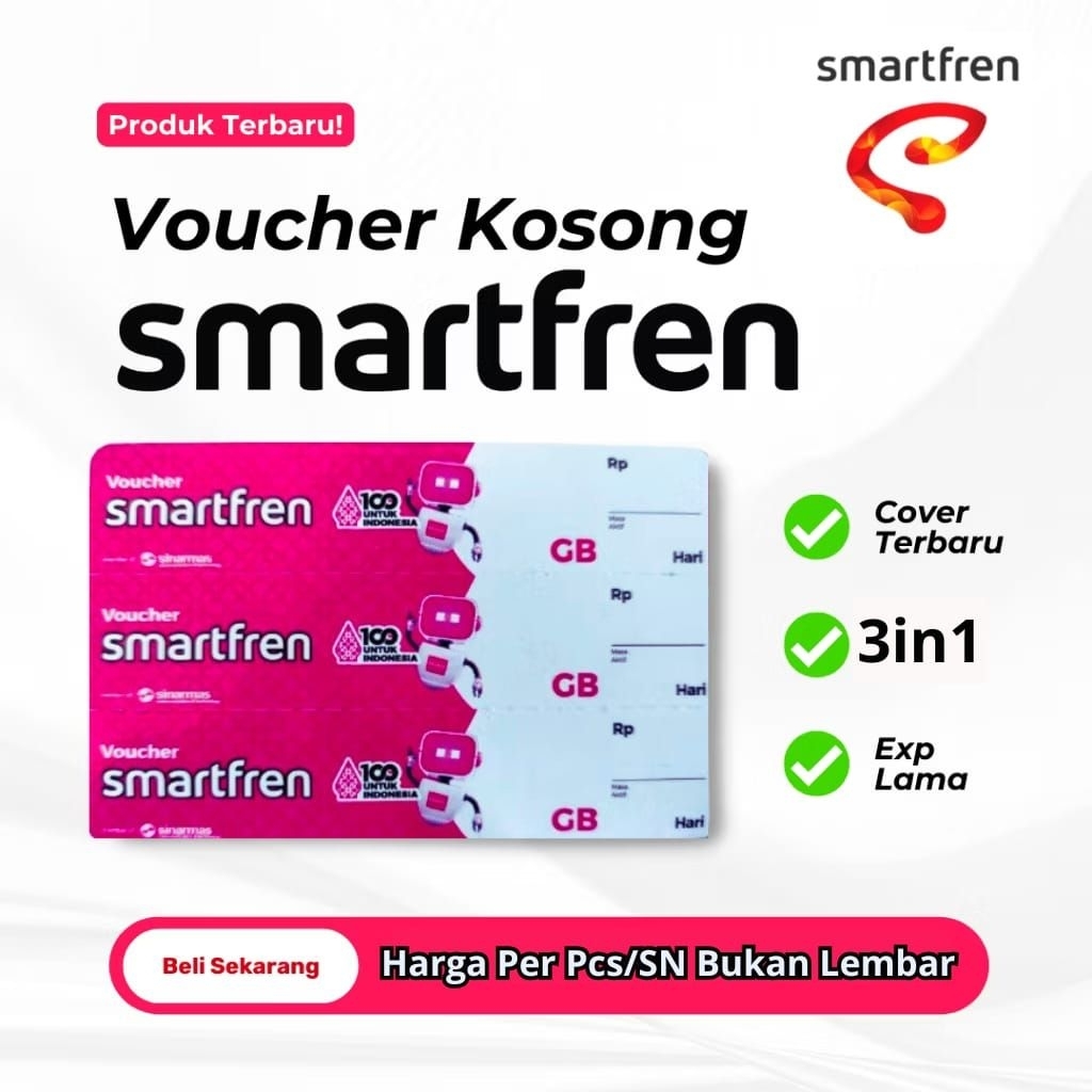 voucher kosong Smartfren nasional seluruh Indonesia bahan inject