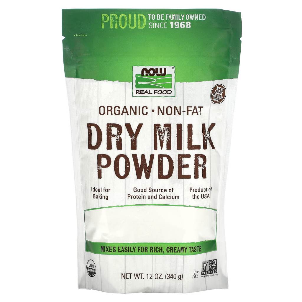 

NOW Foods Organic Non-Fat Dry Milk Powder 340 g