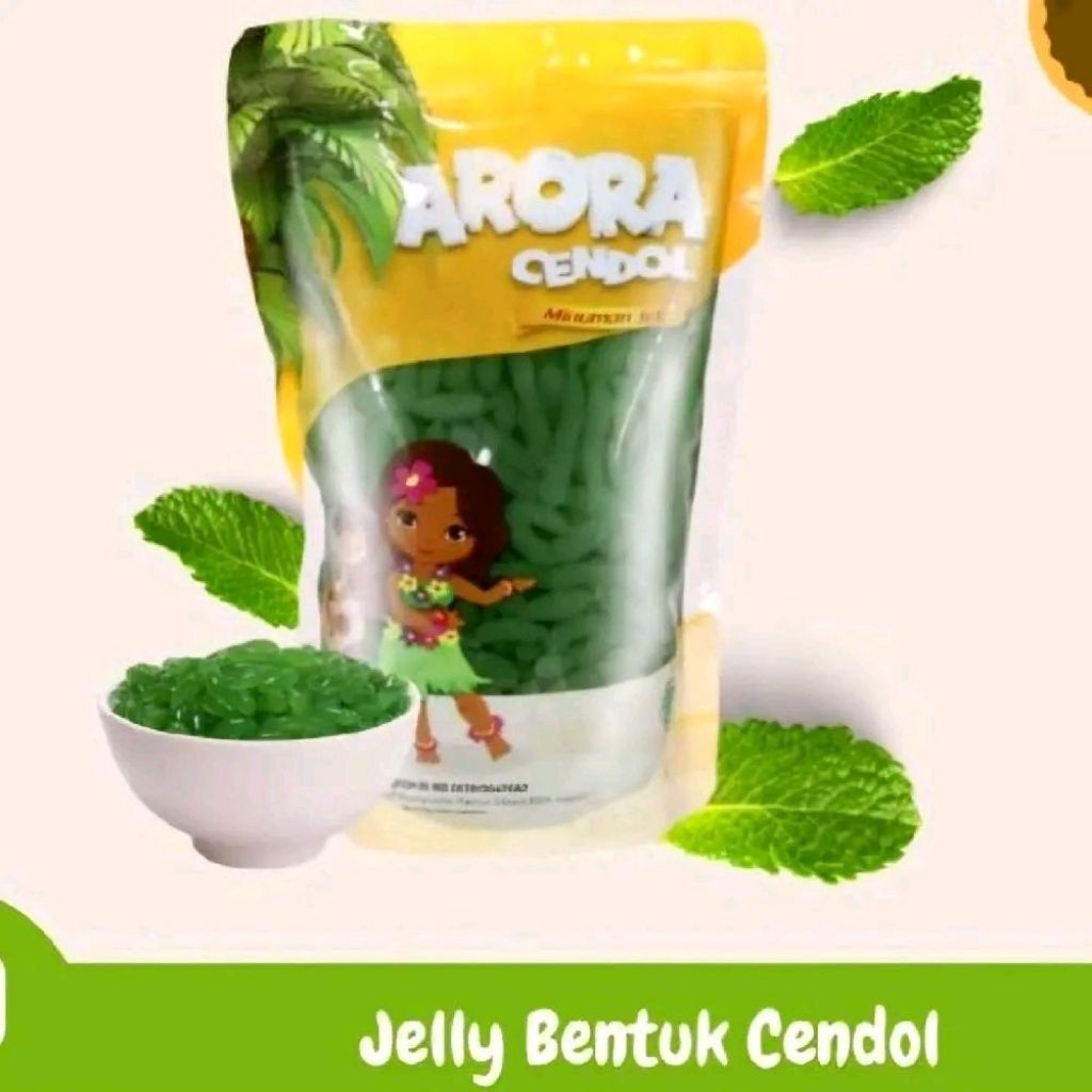 

Isi 2Pcs Arora Jelly Cendol Dawet Bentuk Kecebong 500gr