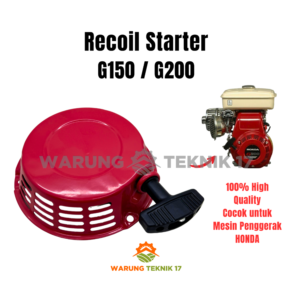 Recoil Starter G150 / G200 Tarikan Engkol G-150 / G-200 Mesin Penggerak Honda Engine Genset
