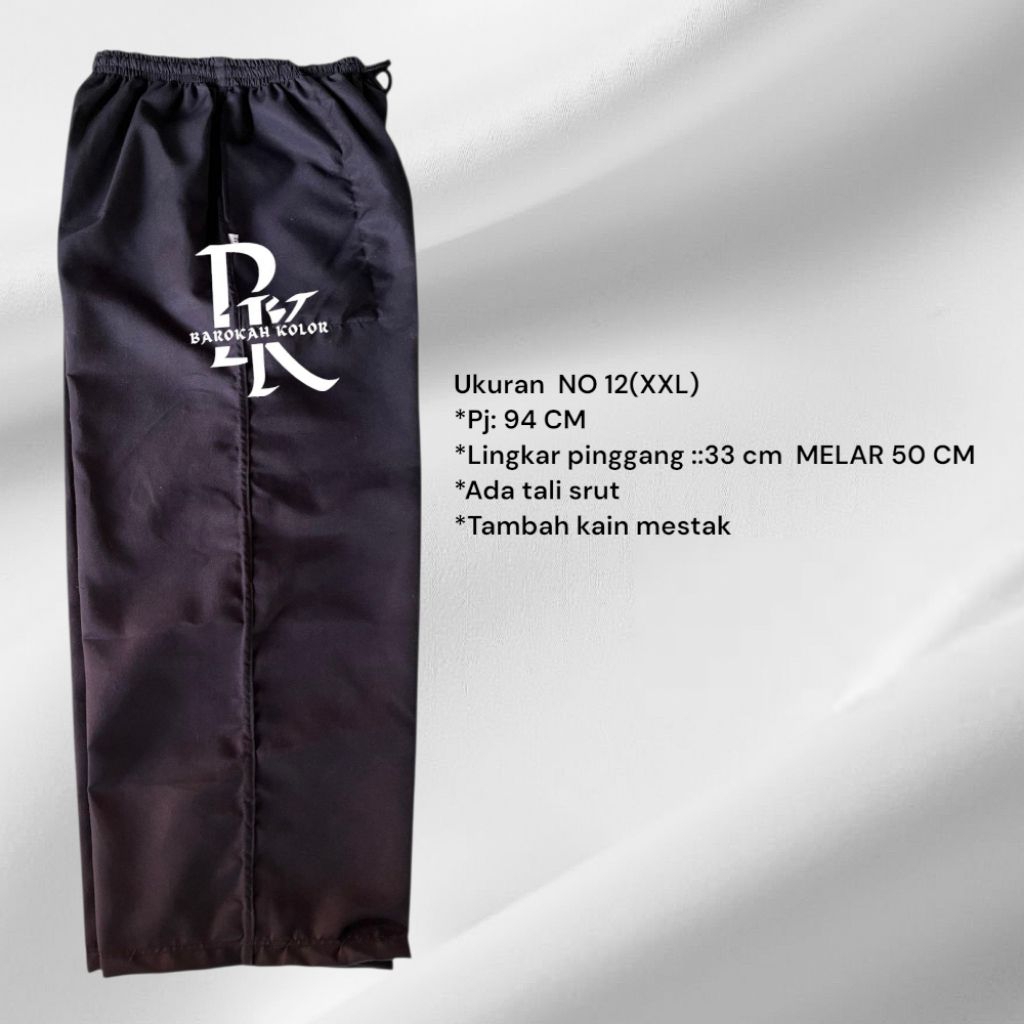celana silat SH kombor/celana kombor silat hitam ukuran XXL 《No.12》