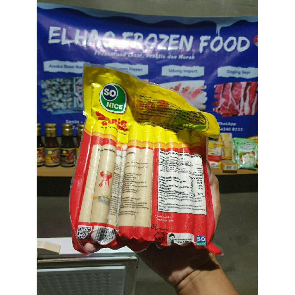 

So Nice Sedap Sosis Ayam Long 500 gram