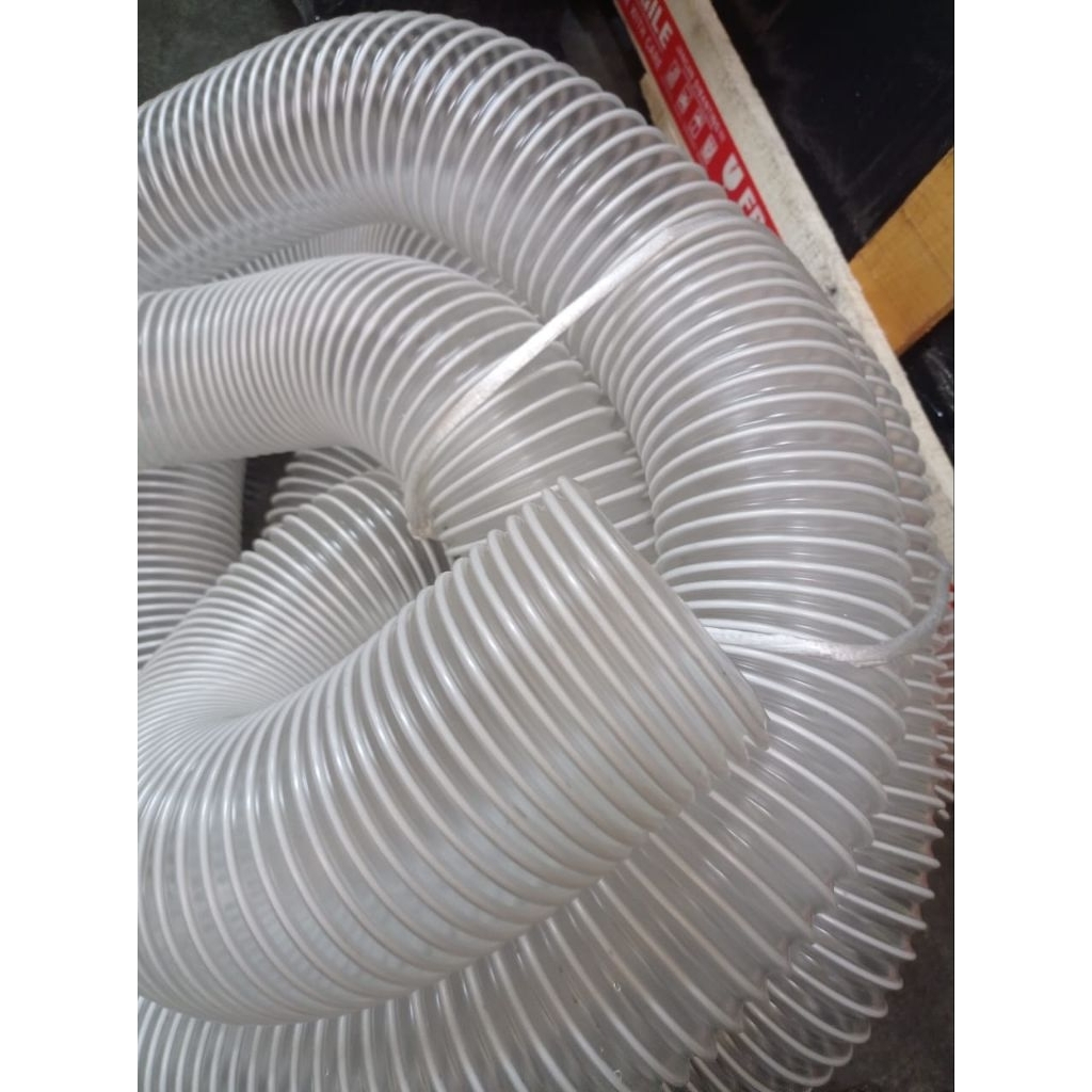pu ducting hose (6"inch x 1mtr )selang flexible vacum plastit