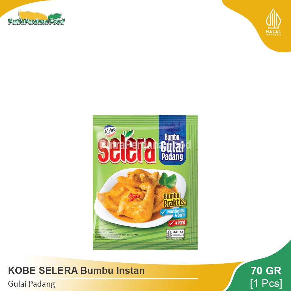 

KOBE SELERA Bumbu Gulai Padang 70gr (1 Pcs)