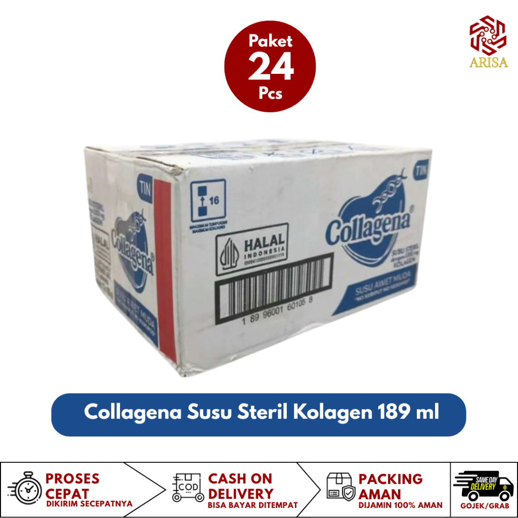 

Paket 24 Collagena Susu Steril Kolagen 1000mg, Susu Awet Muda