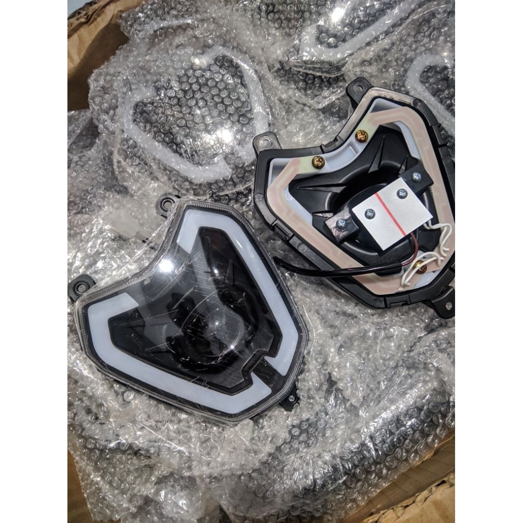 Lampu depan LED TERANG sepeda listrik original excotic goda aviator pasific dllAll tx exotic