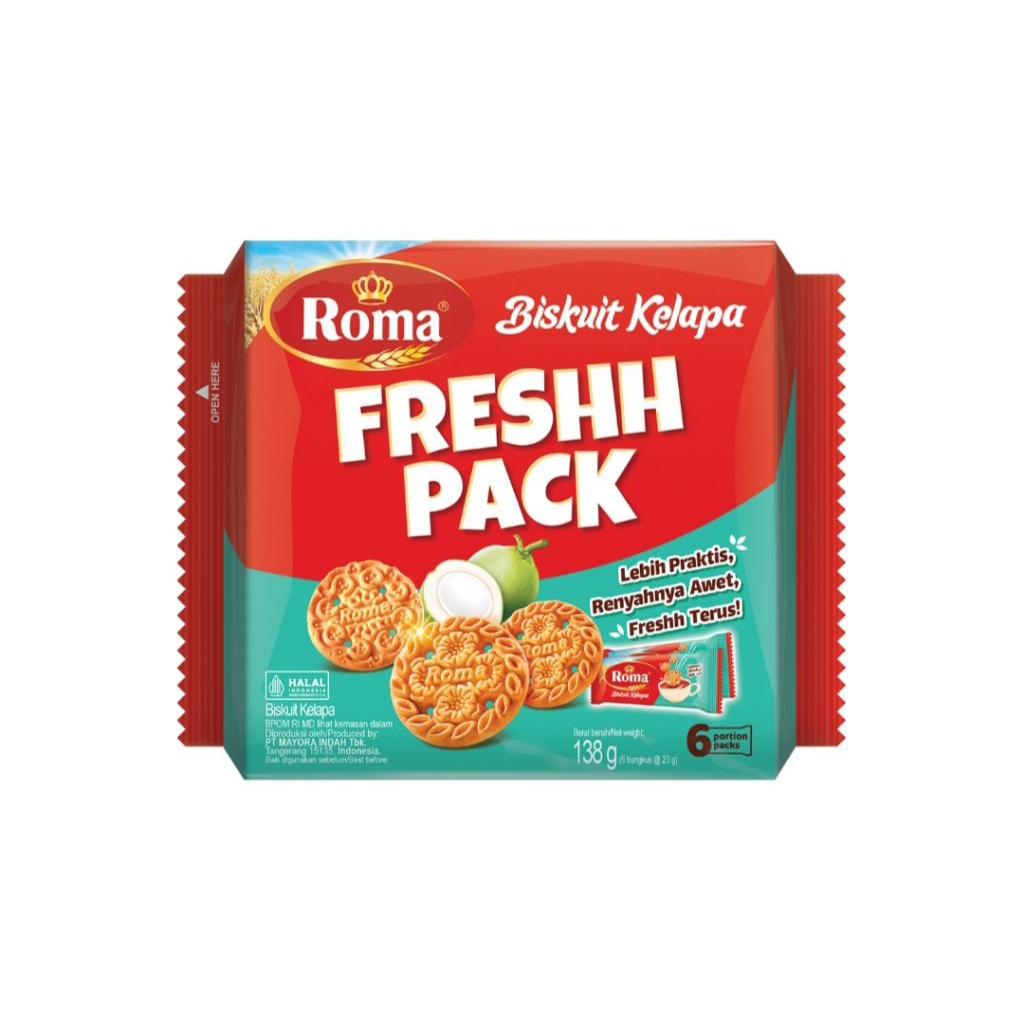 

Roma Biscuit Kelapa Fresh pack 138gr