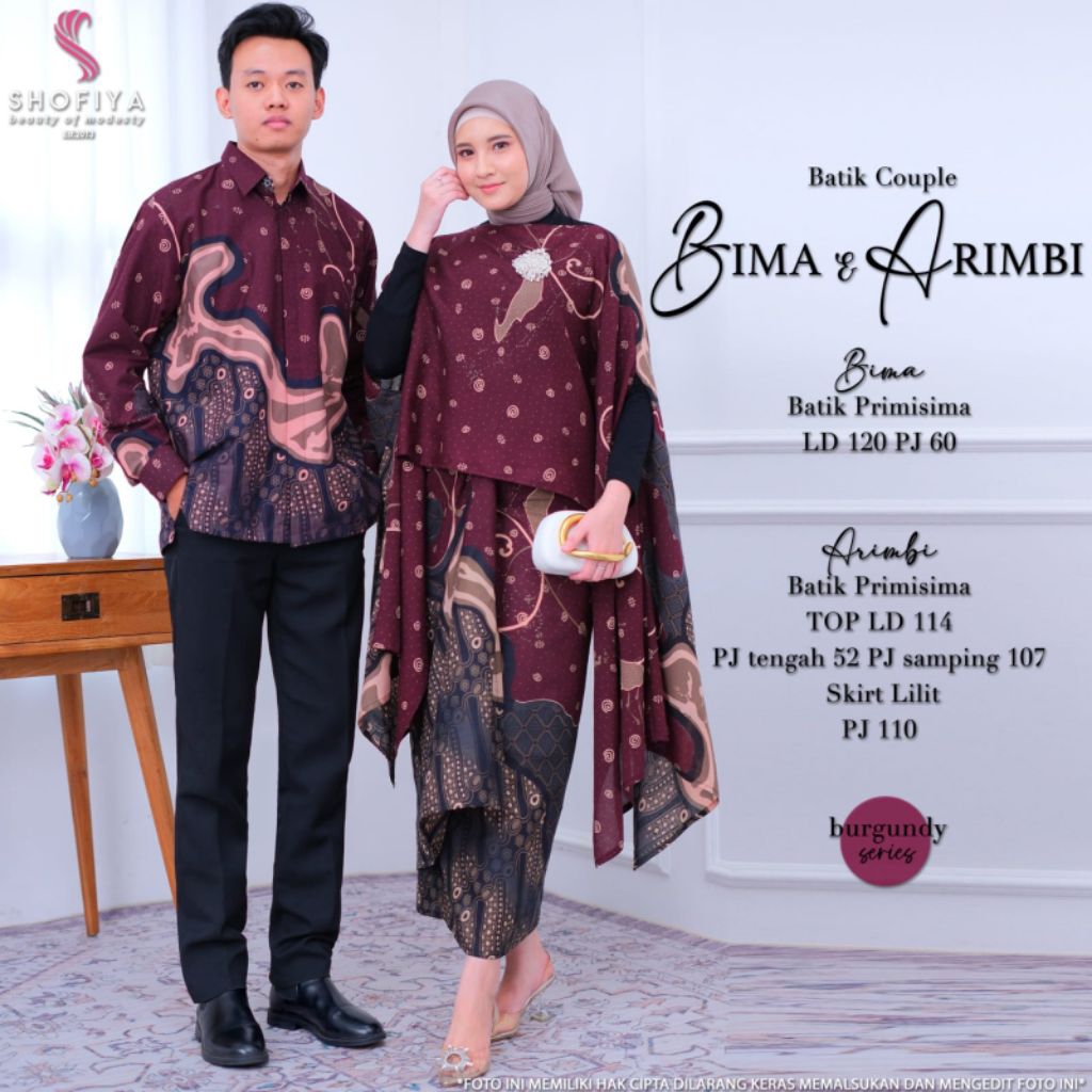 [NEW] SETELAN BATIK COUPLE BIMA & ARIMBI BY SHOFIYA // FASHION MUSLIM KEKINIAN