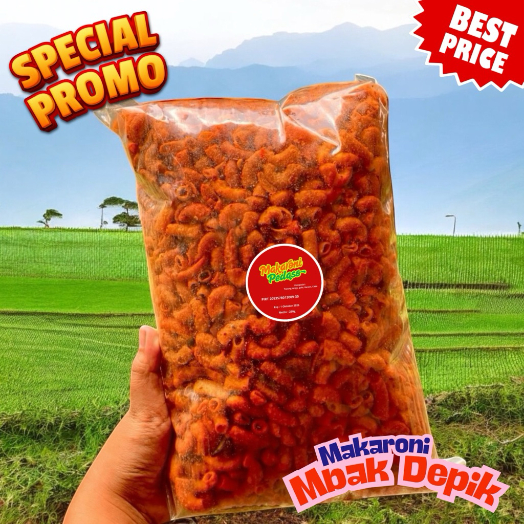 

Makaroni Pedas Crunchy 250g – Camilan Garing Ngehits