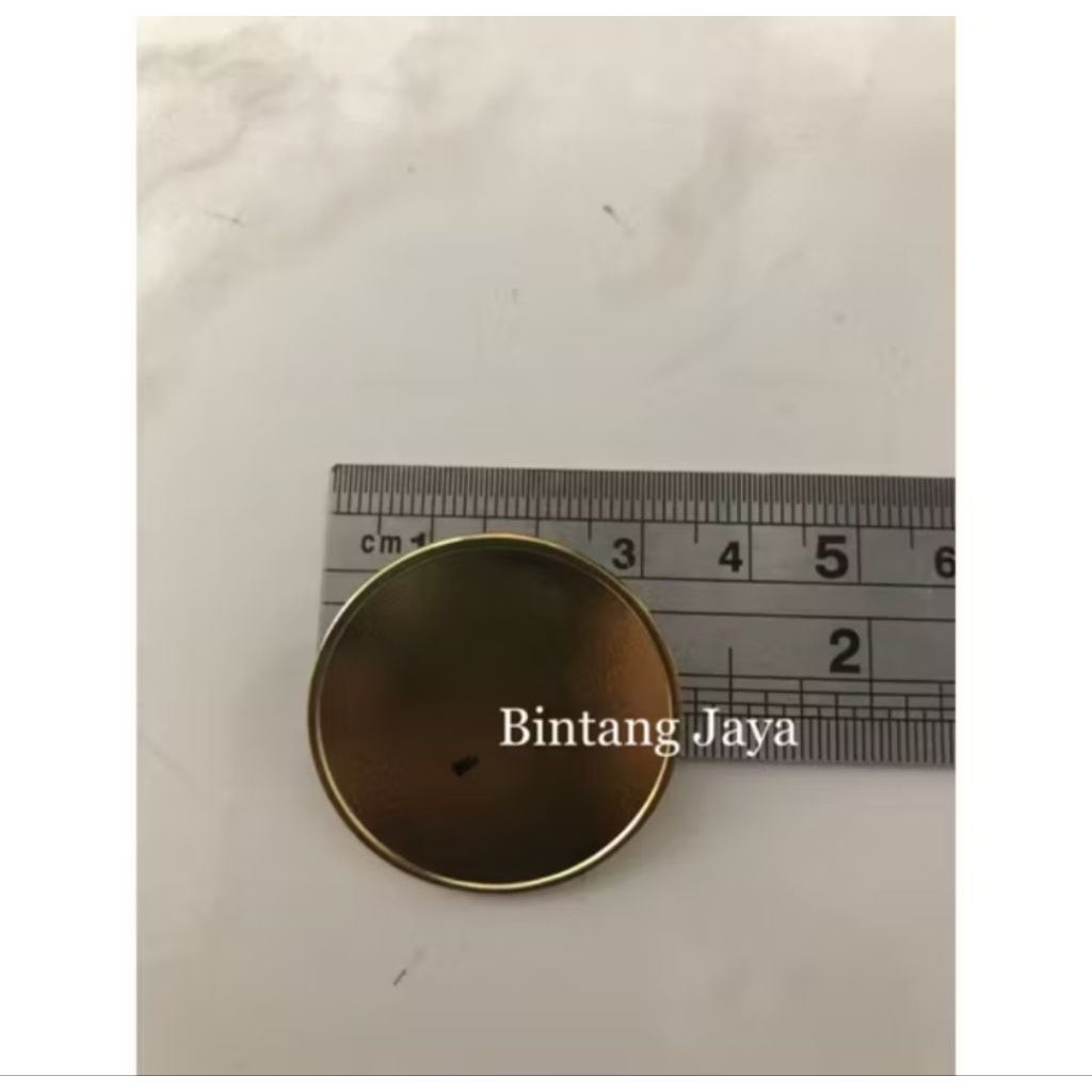 Pin Bulat Pin Bulat Polos Polosan 3,3cm Gold Kuningan Peniti/Magnet