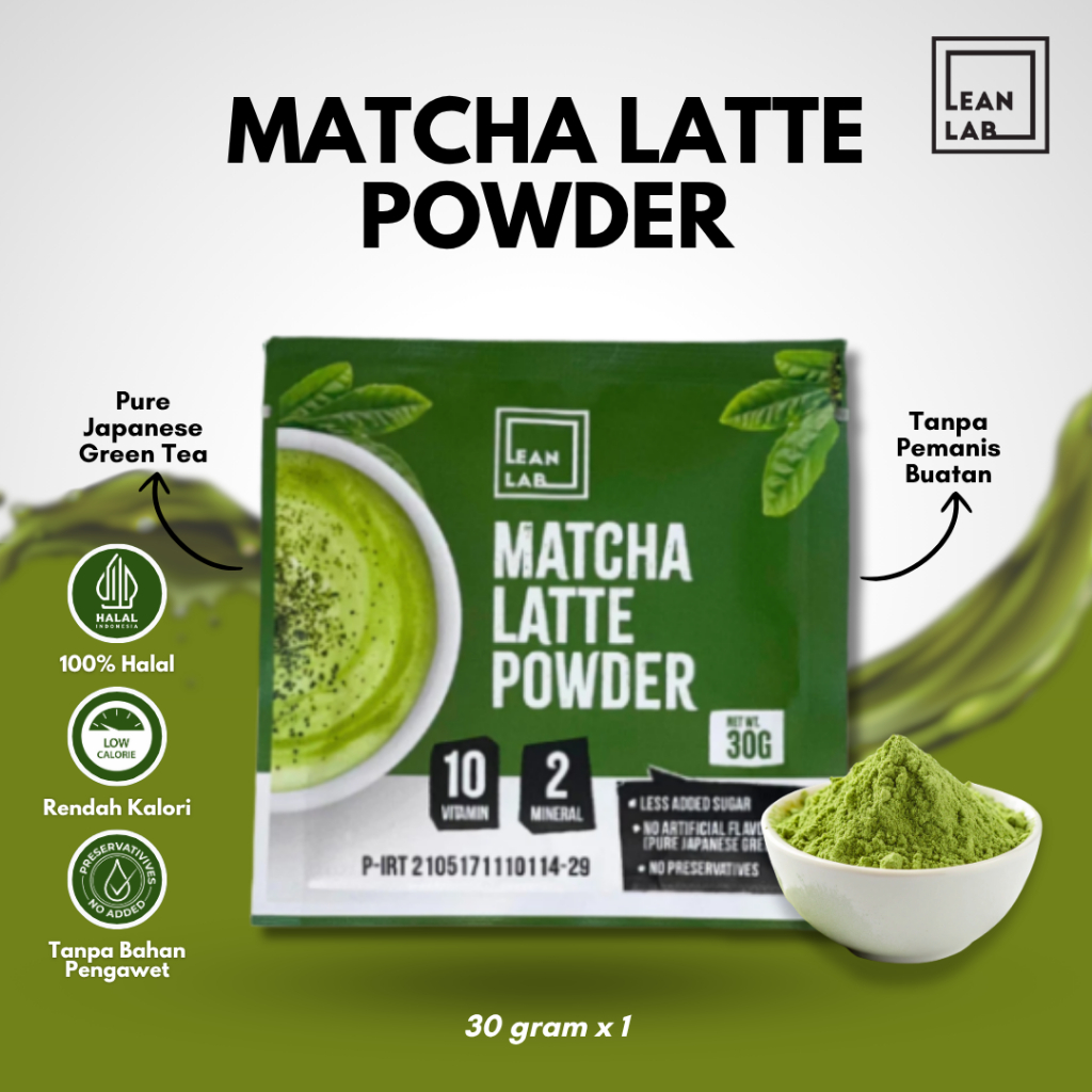 

Leanlab Bubuk Minuman Matcha Latte Premium Drink Powder 30g sachet