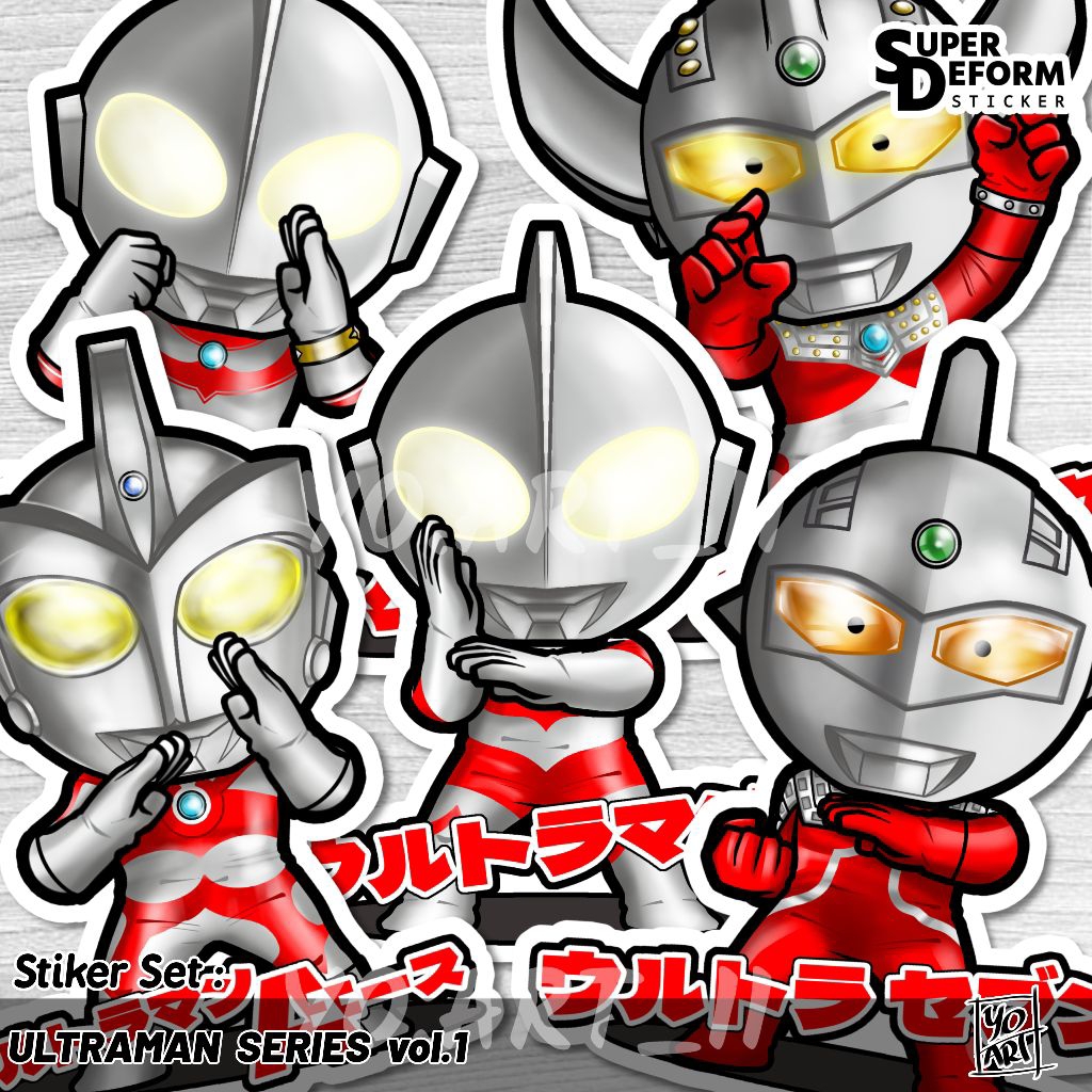 

Stiker Set - ULTRAMAN series vol.1
