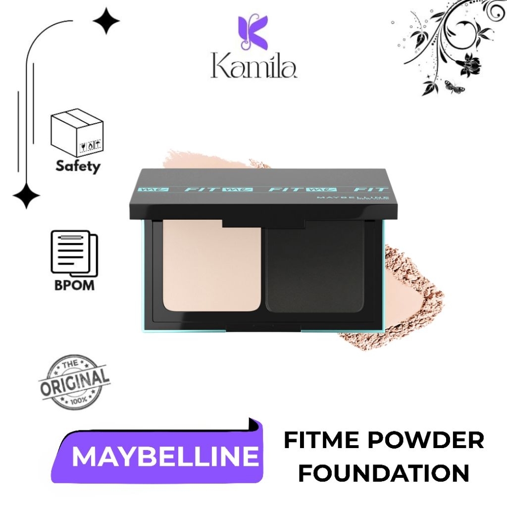 FITME POWDER FOUNDATION (Two Way Cake) MAYBELLINE FULL COVERAGE