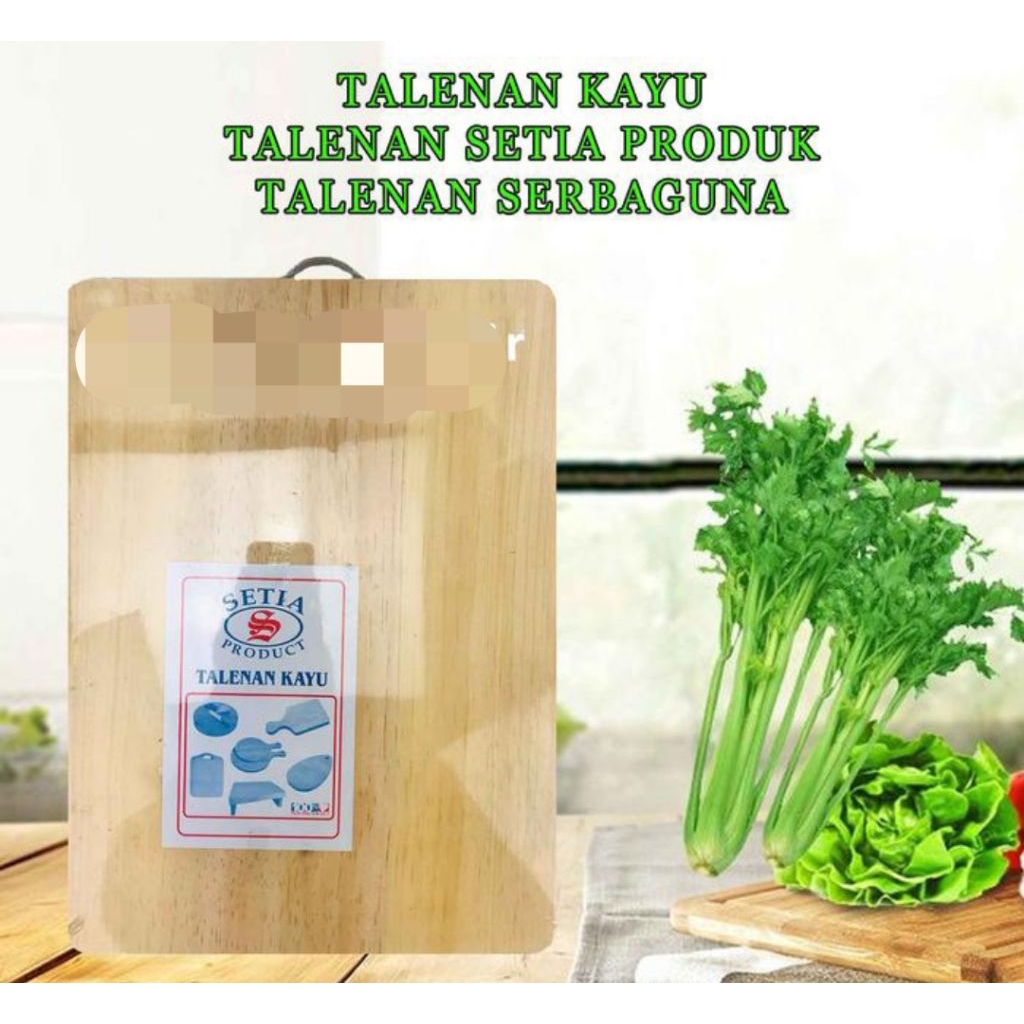 Talenan kayu kotak setia/ Talenan kotak besar/ Talenan kayu besar 30 x 40 cm setia