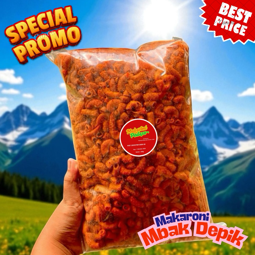 

Makaroni Pedas Nendang – 250g Satu Gigit Langsung Nyesel!