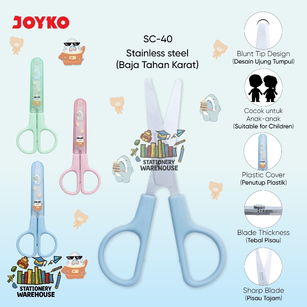 

Gunting JOYKO Scissors Stainless Steel SC-40