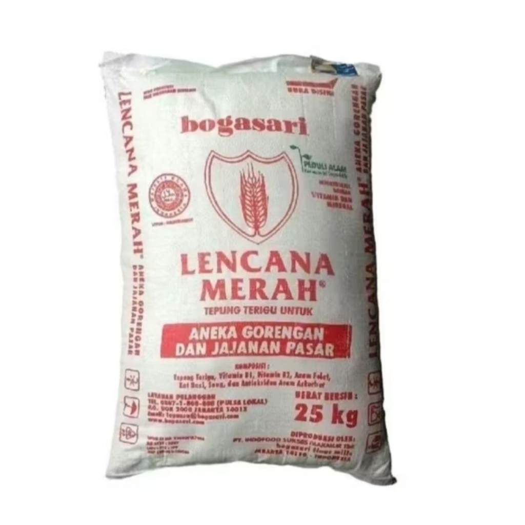 

{TERMURAH} TEPUNG TERIGU LENCANA MERAH REPACK 500gr