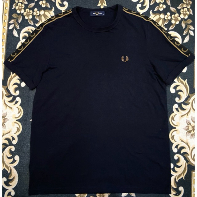 Fred Perry Ringer Tee Taped Gold