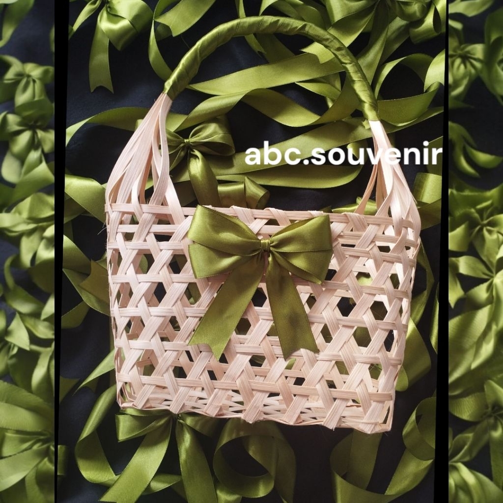 ANYAMAN BAMBU TAS PARCEL.BAMBU UNTUK WADAH SEMBAKO WADAH BUAH SAYUR MAKANAN KAIN.BRIDESMAIN SEJADAH 