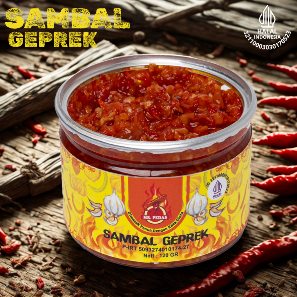 

Sambal Geprek Nampol Sambal Mr. Pedas