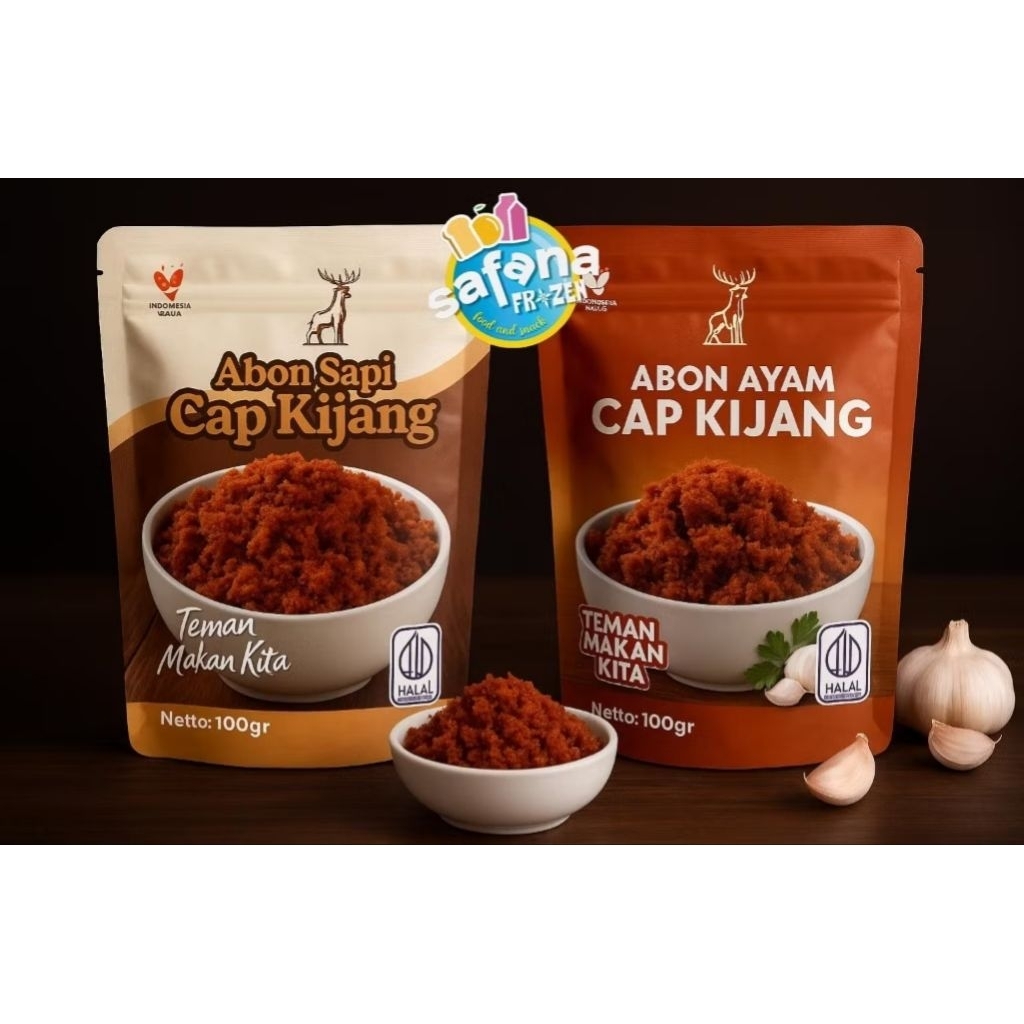 

Abon Sapi & Ayam Cap Kijang 100gr – Abon Daging Lezat, Gurih, Halal, Siap Santap
