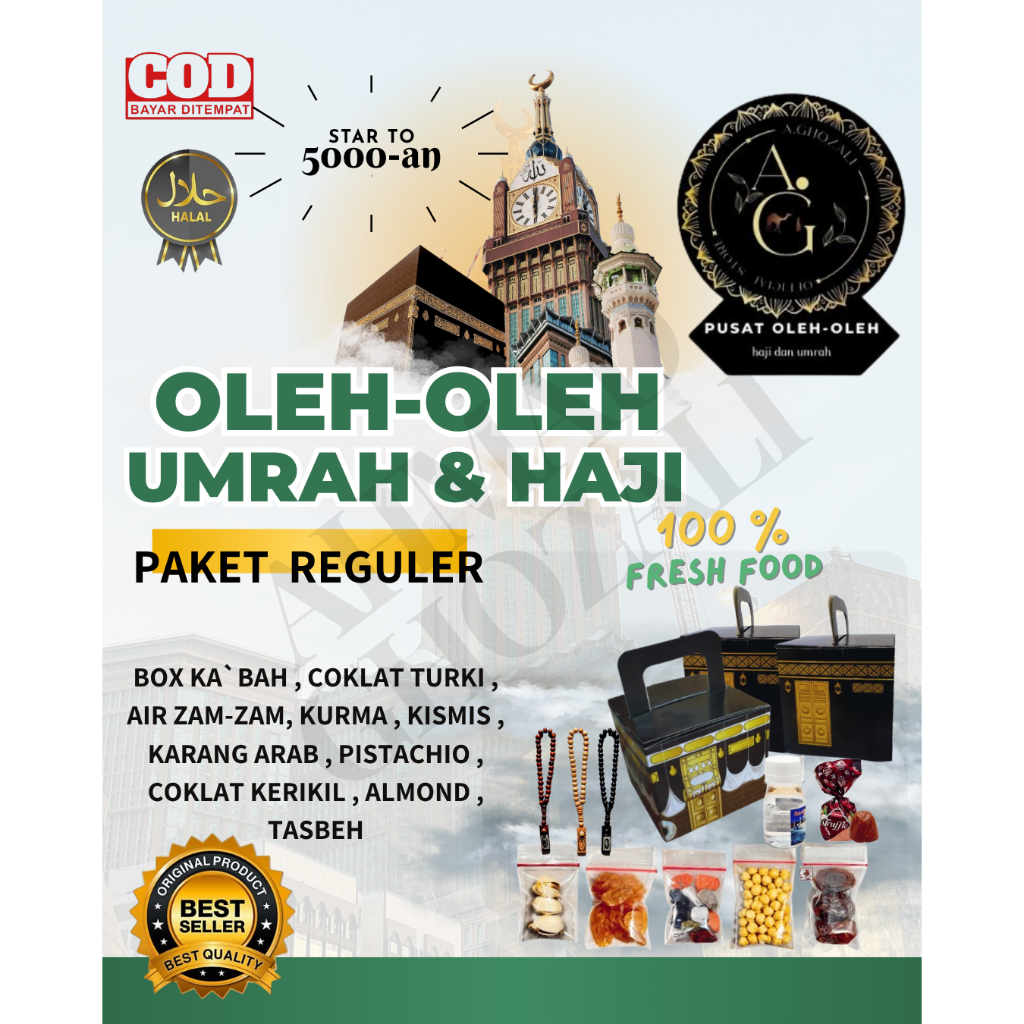 

TERMURAH PAKET REGULER OLEH-OLEH HAJI DAN UMRAH