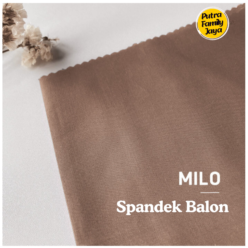 SPANDEK BALON ZOYA PREMIUM WARNA COKLAT MILO KILOAN