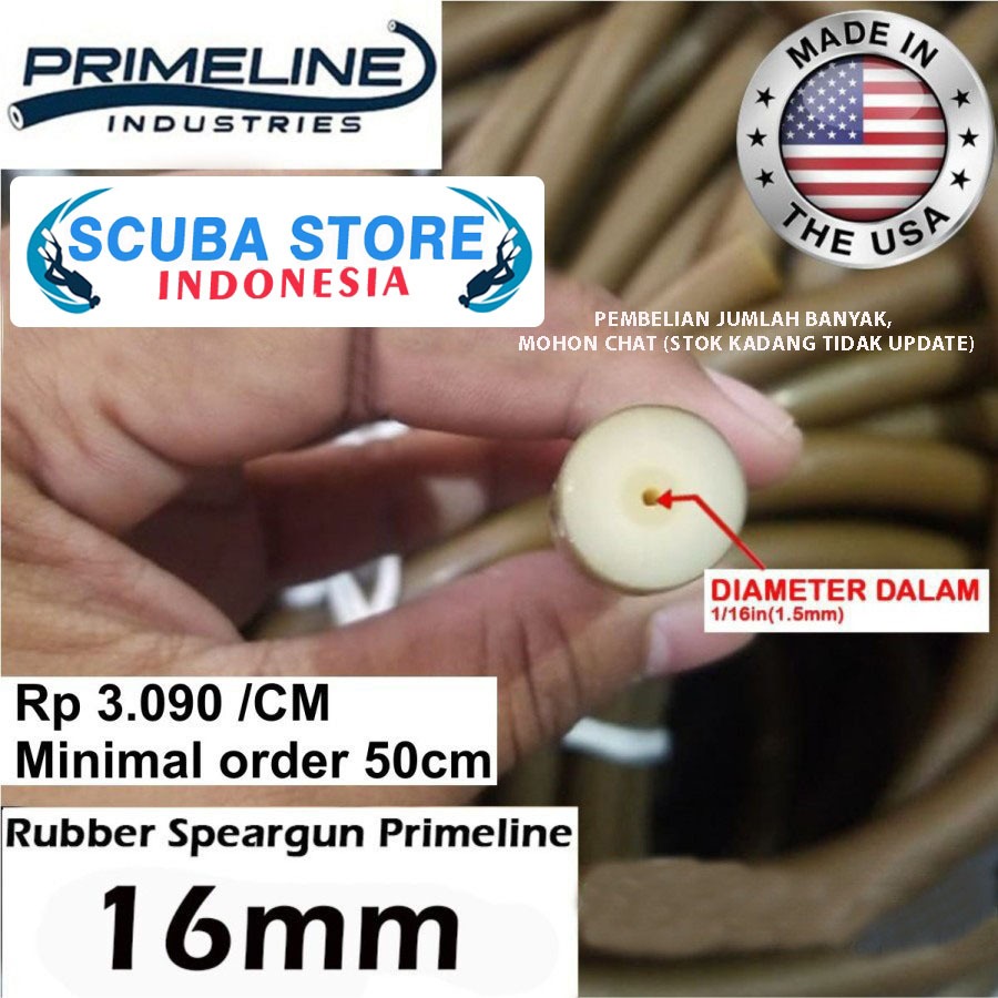 Rubber Band Speargun Primeline 16mm Tali Karet Spearfishing Ikan Selam Rubberband Premium Spearo Apn