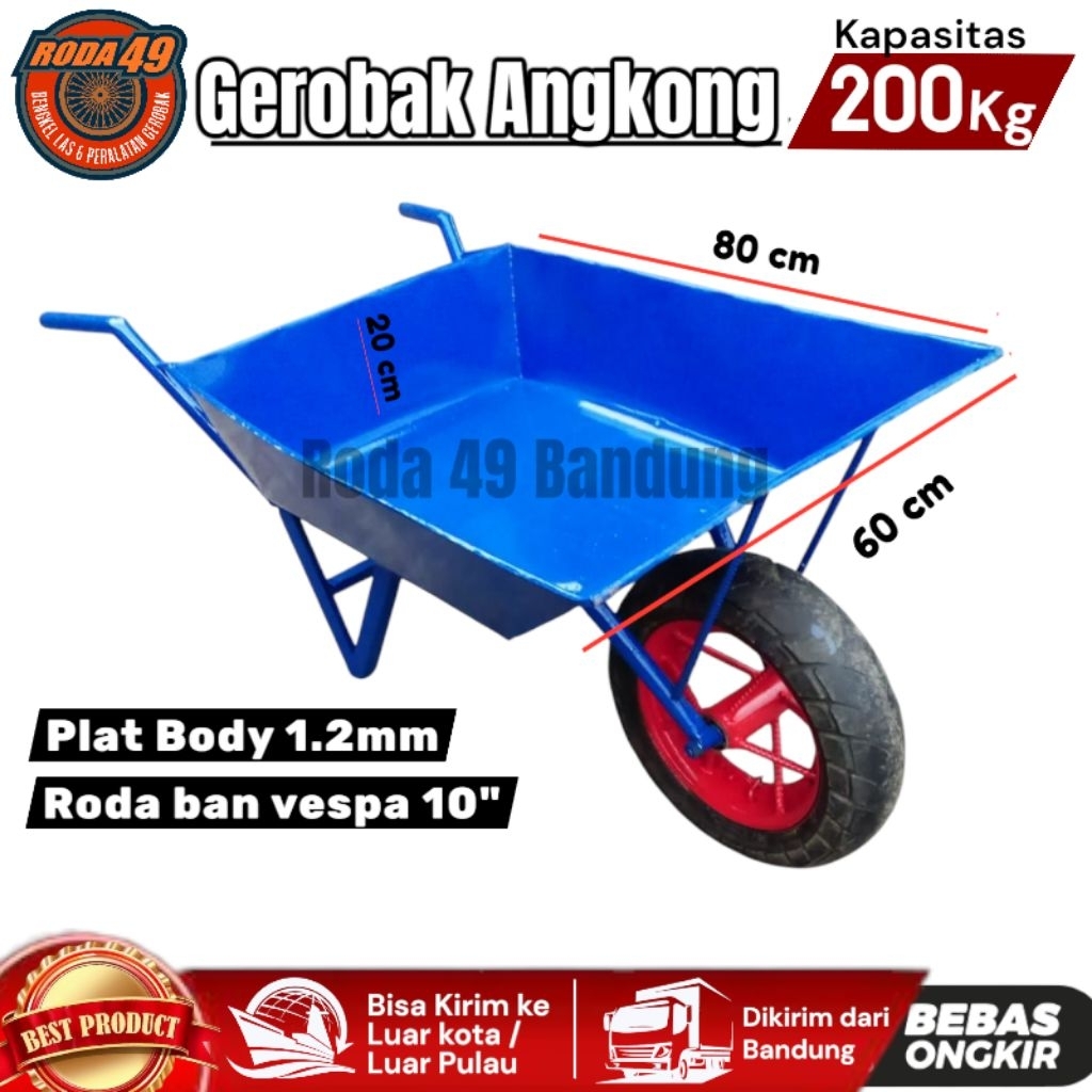 Gerobak Angkong / gerobak sorong pasir