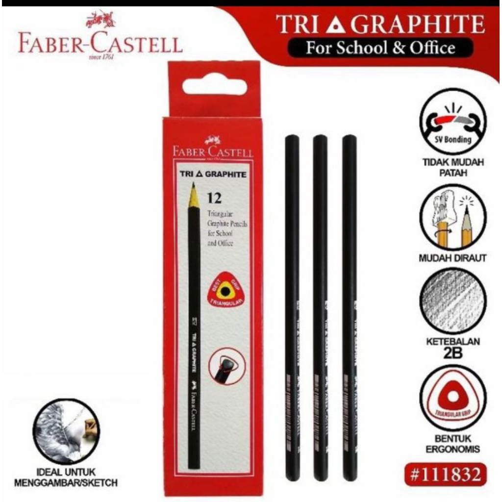 

Faber Castell tri graphite 2b