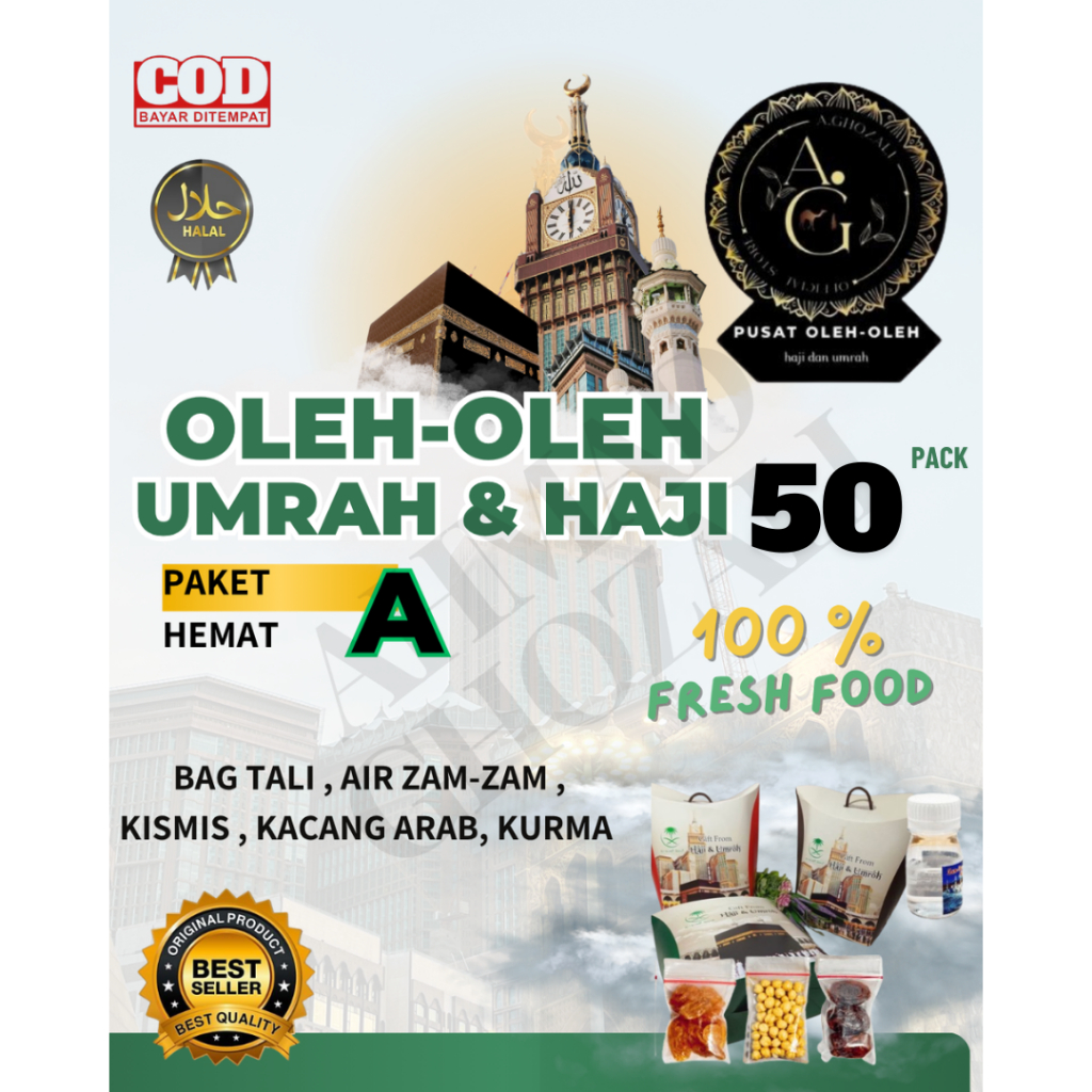 

PAKET SUPER HEMAT OLEH-OLEH HAJI DAN UMRAH 50 PACK TERMURAH DAN TERBAIK