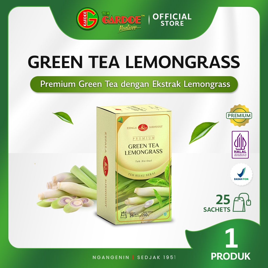 

Kepala Djenggot Green Tea Lemongrass Premium 25's 50 gr
