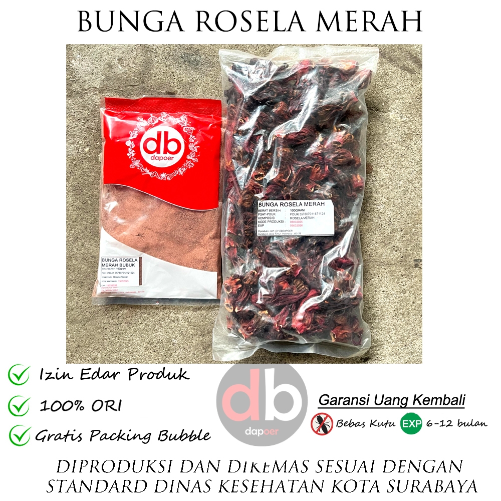 

ROSELLA MERAH KERING Bubuk