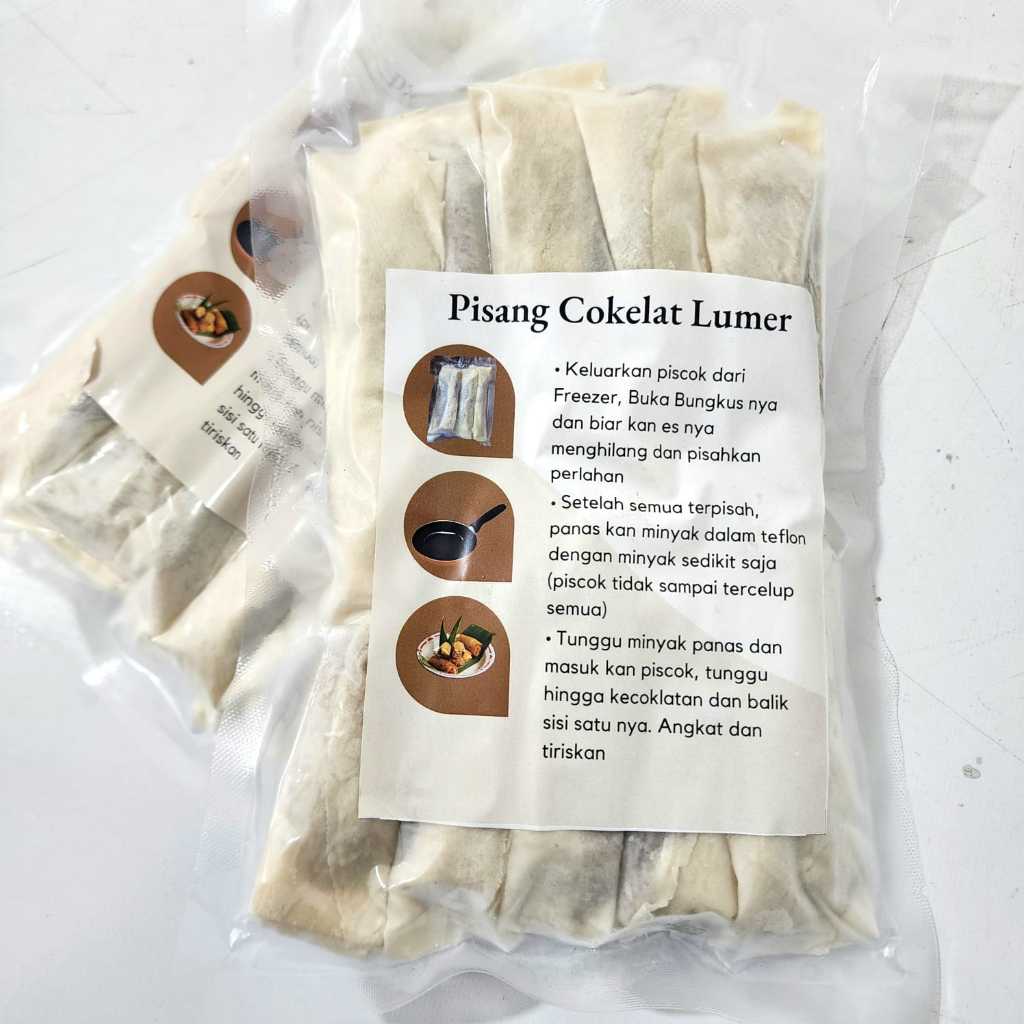 

Sewu Pisang Coklat Lumer isi 10pcs - Pisang Coklat Piscok