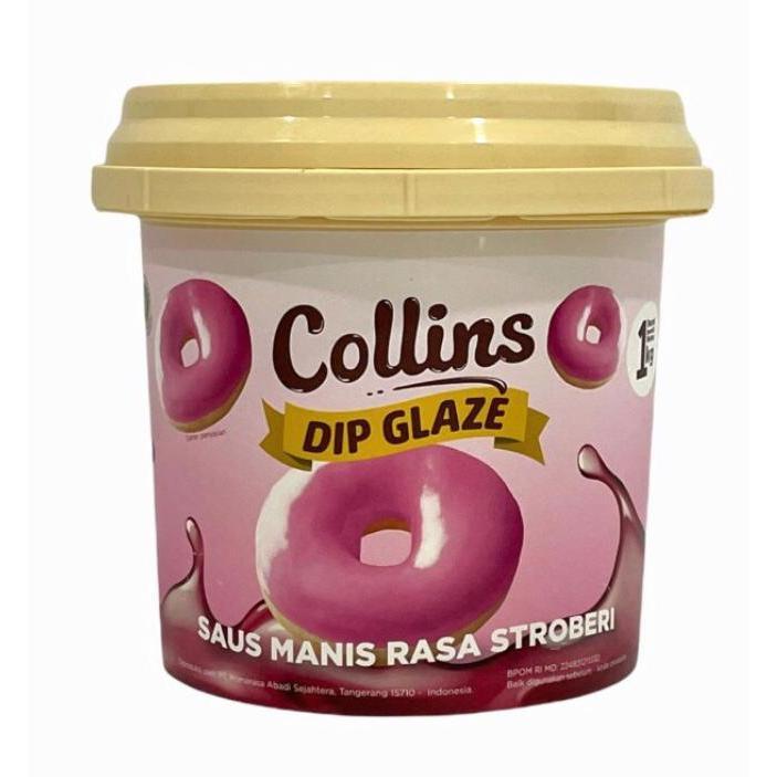

Collins Dip Glaze Stroberi 1kg - Glaze sameday instant ed nov 2025
