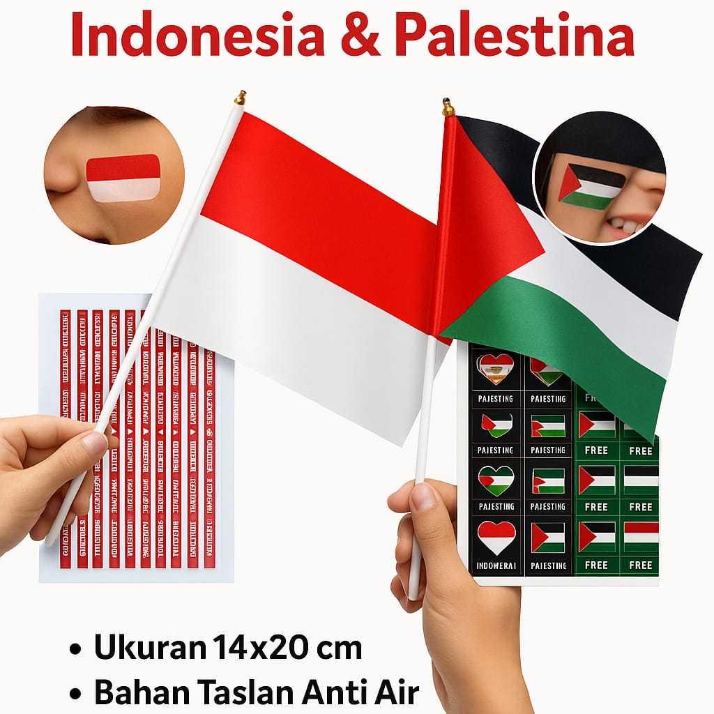 

80 PCS STIKER PIPI BENDERA PALESTINA